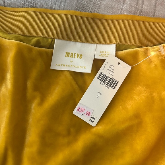 Maeve Anthropologie Elegant Yellow Skirt - Picture 2 of 3